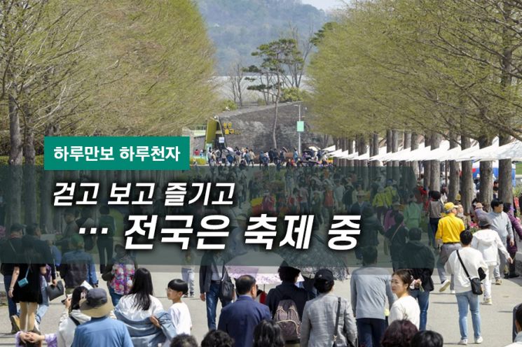 [하루만보 하루천자]걷고 보고 즐기고…전국은 축제 중