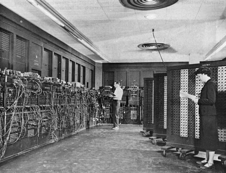 세계 최초의 컴퓨터라 알려진 애니악(Eniac)의 모습.[이미지출처=미 육군 홈페이지]