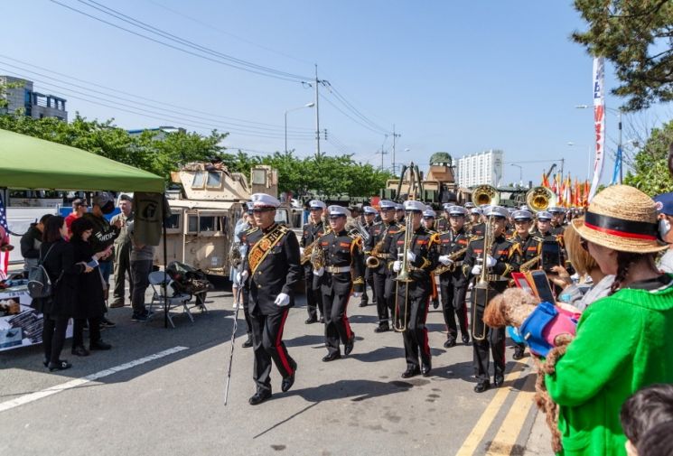 지난 2019년 포항 해병대 문화축제 모습.