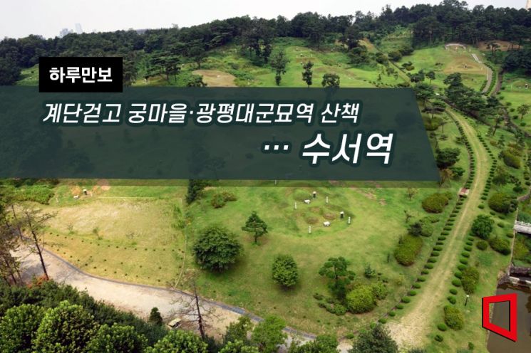 [하루만보]계단걷고 궁마을·광평대군묘역 산책…수서역