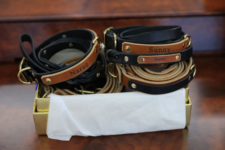 尹 야구액자, 金여사 사파이어 목걸이…방미 선물 공개