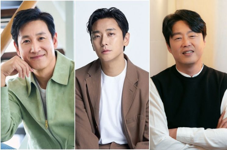 Lee Sunkyun（左）、Joo Jihun、Kim Heewon【图片由 Lotte Entertainment、H And Entertainment、NEW 提供】