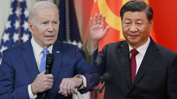 조 바이든 미국 대통령(사진 왼쪽)과 시진핑 중국 국가주석(사진 오른쪽)
