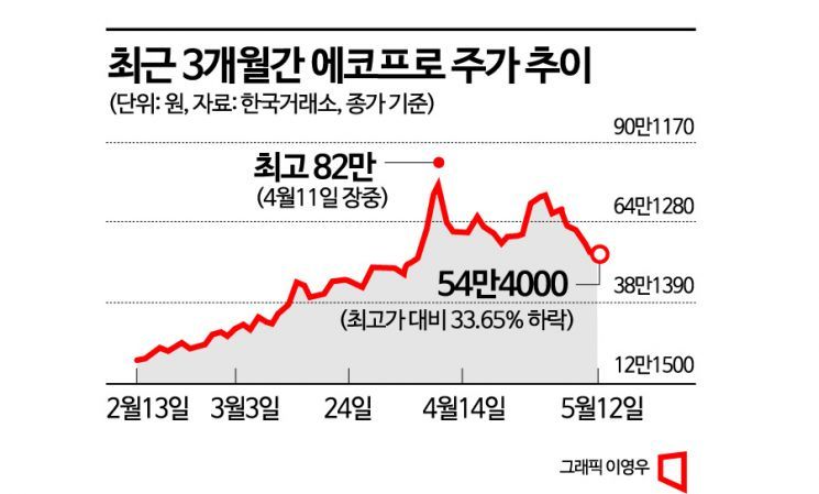 [주린이가이드]잘 나가던 에코프로…한달 새 주가 30% 증발한 사연