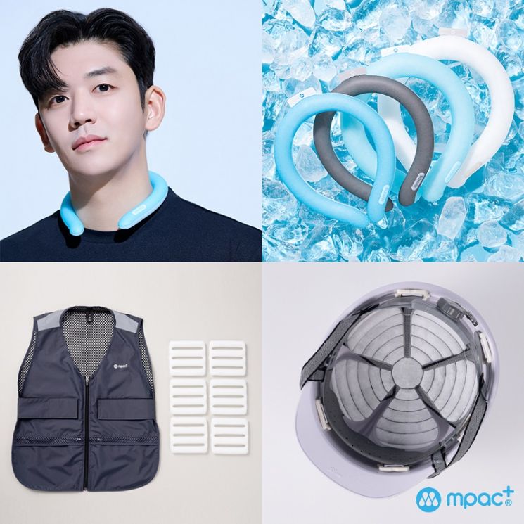 엠팩플러스, 폭염예방 상품 아이스링·아이스조끼·헤드쿨링패드 생산 확대