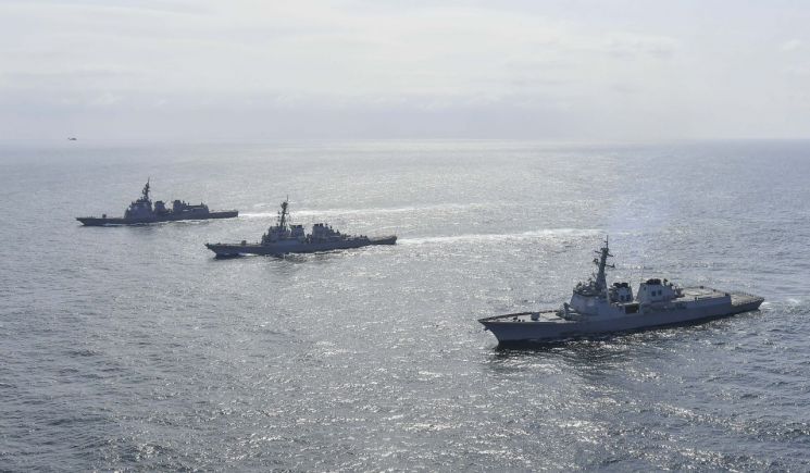 한국군 주도 해양차단훈련 진행