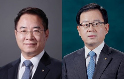 이석태(왼쪽)·조병규 우리은행장 최종 후보