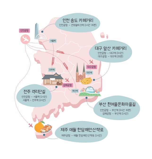 한국관광공사가 25일 특색있는 지역 음식과 골목을 소개하는 '한국의 숨은 골목 7 맛집 여행' 가이드북을 발간했다. [사진제공 = 한국관광공사]