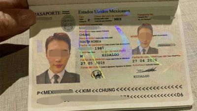 한국에 있는 여성을 상대로 보낸 사기 용의자의 '멕시코 여권' 사진 [사진출처=주멕시코대사관]