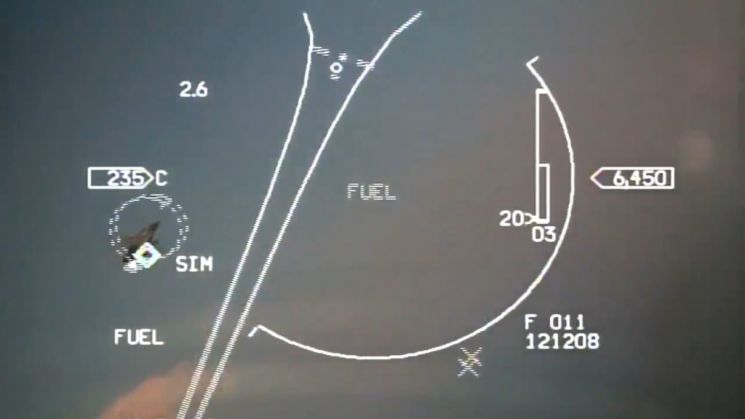 2020년 8월 튀르키예(터키) 공군 F-16 전투기가 그리스군 F-16 전투기를 조준하며 대치했다고 공개한 사진.[이미지출처=연합뉴스]