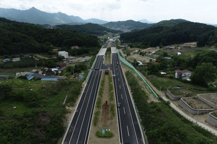 수도권제2순환고속도로 조안IC～양평IC 구간 전경 / 사진제공=한국도로공사