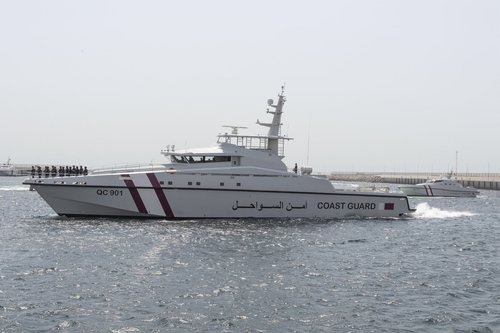 카타르 해안경비대 선박. [이미지제공=카타르 내무부]