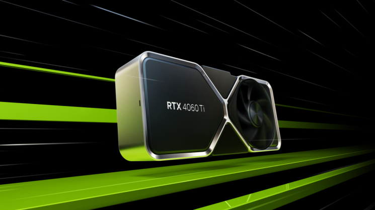 엔비디아가 지난달 공개한 그래픽 카드 신제품인 RTX 4060 제품 이미지. 그래픽 카드는 PC에서 그래픽 작업을 처리하기 위해 쓰이는 하드웨어 장치로 GPU가 들어간다. / [이미지출처=엔비디아 뉴스룸]