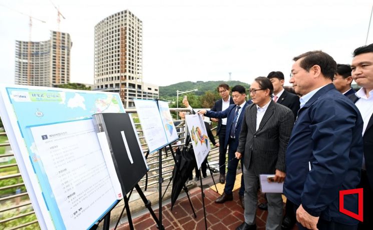 유정복 시장, 한상드림아일랜드·인스파이어 등 영종·용유지역 사업 현장 점검