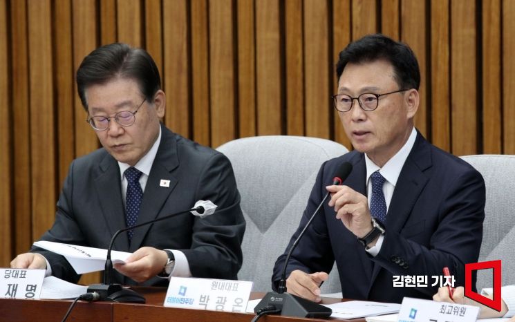 [포토] 박광온 "'선관위 감사' 계속 주장하면 감사원 국정조사 추진"