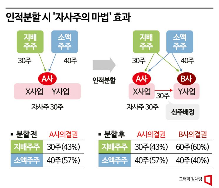 인적분할 '자사주 마법' 막힌다…'소각 의무'는 불발