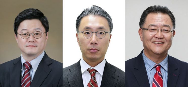 (왼쪽부터) 주재우 한국국가전략연구원 중국연구센터장, 박원곤 이화여대 북한학과 교수, 강준영 한국외대 국제지역대학원 교수