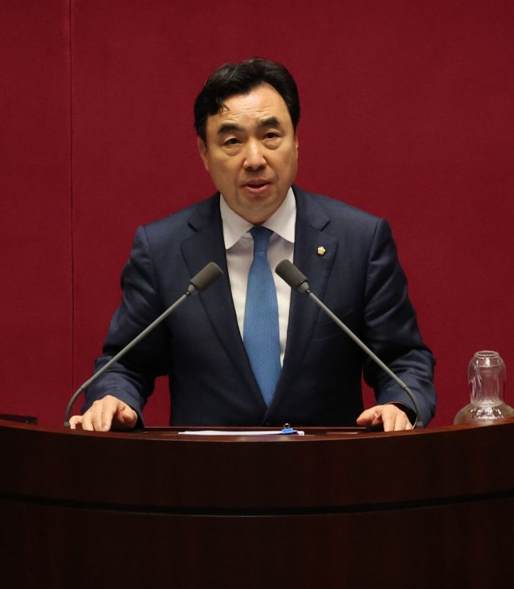 12일 국회 본회의에서 자신의 체포동의안 표결에 앞서 신상발언을 하고 있다. [이미지출처=연합뉴스]