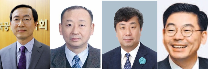 안영균 세계회계사연맹IFAC 이사(왼쪽부터), 곽우영 전 현대자동차 차량IT개발센터장, 김성철 고려대 미디어학부 교수, 이승훈 KCGI 글로벌부문 대표 파트너.