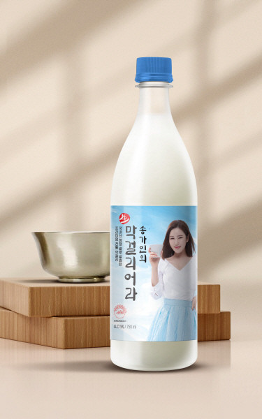 송가인의 생막걸리어라. [사진제공=세븐일레븐]