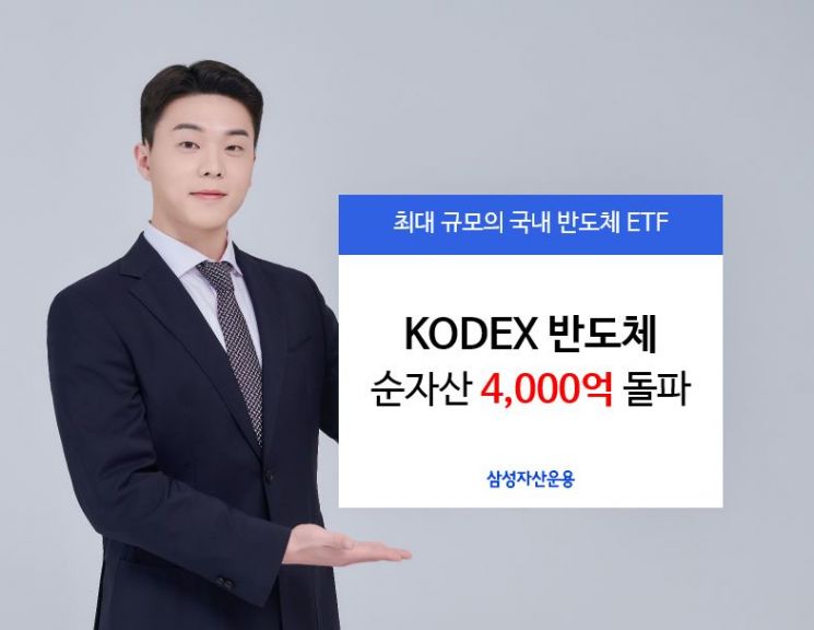 삼성자산 KODEX반도체, 순자산 4000억 첫 돌파