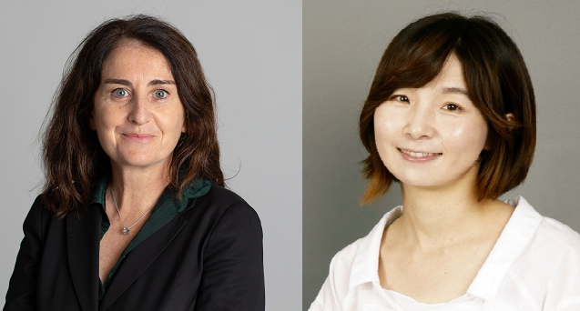 左为巴黎大都市规划与城市研究院副主任 Patricia Pelloux，右为韩国土地住宅公社首席研究员 Choi Mina。