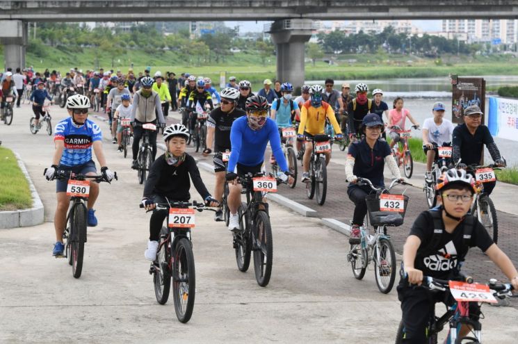 2019년에 열린 영주 자전거 페스티벌 모습.