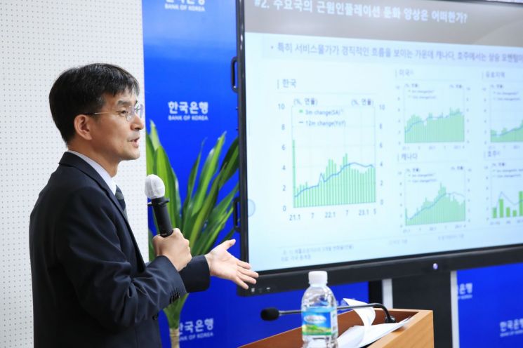 최창호 한국은행 조사국장이 19일 오후 서울 중구 한국은행에서 열린 물가안정목표 운영상황 점검 설명회에서 발언하고 있다. (사진제공=한국은행)