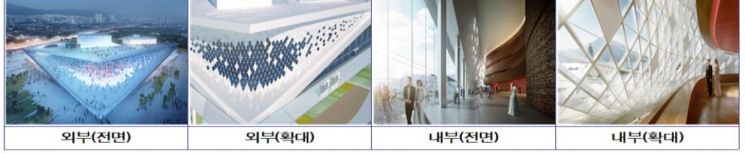부산 오페라하우스 파사드 투시도.