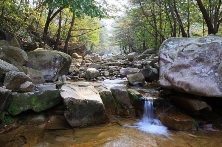 전북 완주군 동상면 검태마을에 자리한 '동상운장산계곡' 모습.[사진 제공=완주군]