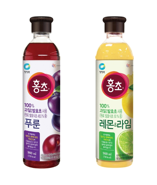 대상 청정원, 홍초 신제품 '푸룬·레몬&라임' 출시
