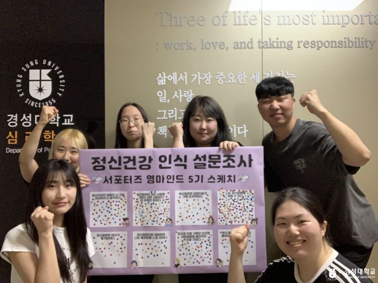 경성대 심리학과, 대학생 정신건강 서포터즈 ‘영마인드’ 선발