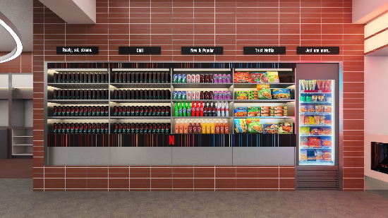 GS25 플래그십스토어 '도어투성수' 넷플릭스 팝업스토어 내부 연출 이미지 [사진제공=GS리테일]