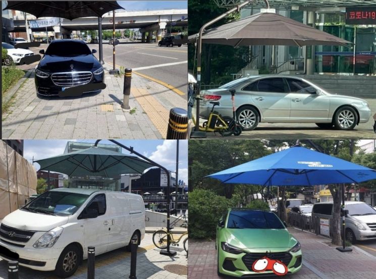 인천뿐 아니라 경기도 부천, 전남 나주 등 전국 곳곳에서도 이런 무개념 주차가 포착됐다. [사진출처=온라인 커뮤니티]