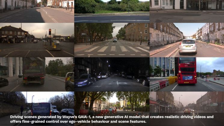 Through Gaia-1, autonomous driving AI can create and learn numerous driving scenario situations. [Image source=Wave]