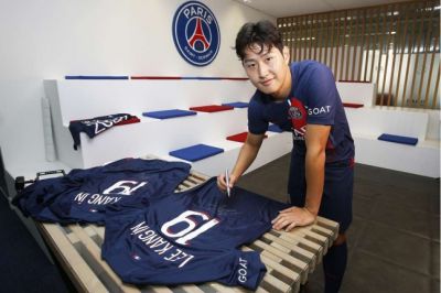 이강인, 美떠나는 메시 자리 채운다 …" PSG 공식 입단, 5년 계약"