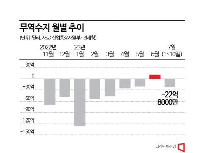 한달만에 감소한 수출·더 줄어든 수입…7월 흑자돼도 '불황형'(종합)
