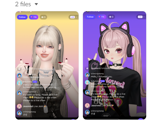 제페토, 2D 애니메이션 아바타 선보인다…버추얼 유튜버 시장 겨냥