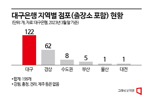 [DGB해부]②수도권 확장세 '뚜렷', 비영남 인프라는 '과제'