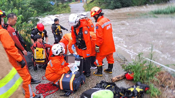 '소먹이 주러 갔다가'…원주서 60대 주민 급류 휩쓸려 사망