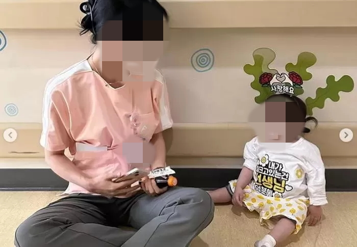 우연히 녹화된 이 영상에는 아무도 보지 않는 중에도 아이에게 애정 가득한 말을 건네며 정성껏 보살피는 간호사의 행동이 고스란히 담겨 있었다. [사진출처=인스타그램 jigoo____]