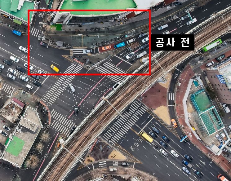 광진구, 자양사거리 교통섬 철거