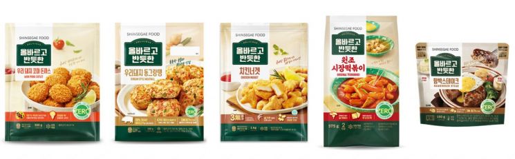 올바르고 반듯한 어린이 간식 간편식 5종[사진제공=신세계푸드]