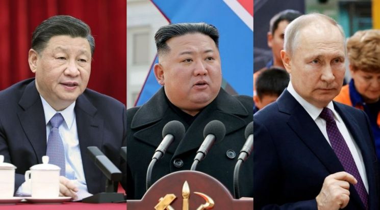 시진핑, 김정은, 푸틴