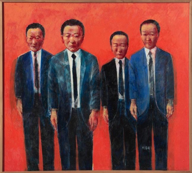 정치인, 1984, 1986, 캔버스에 유채, 90×100cm. [사진제공 = 아트선재센터]