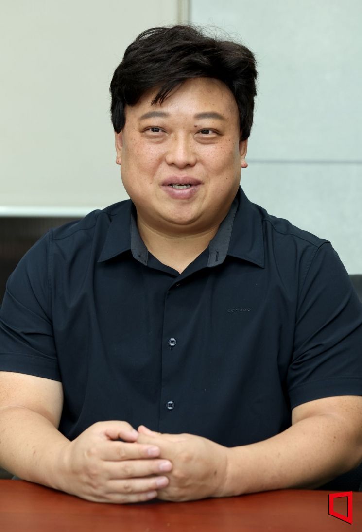 사회적 기업 사랑과선행 이강민 대표.  사진=허영한 기자 younghan@