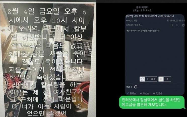 "살인예고글, '살인예비죄' 적용해 엄벌해야" 이수정 교수