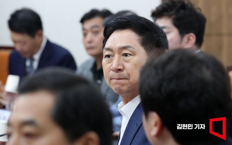 김기현 국민의힘 대표가 7일 국회에서 열린 최고위원회의를 주재하고 있다. 사진=김현민 기자 kimhyun81@