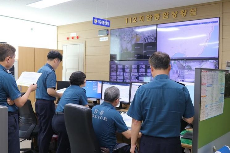 진도경찰, 흉기 범죄 총력대응 기동훈련 실시