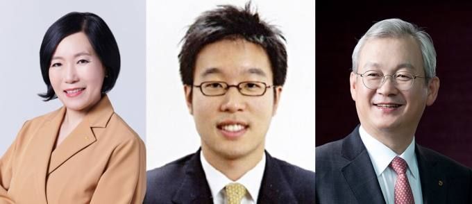 왼쪽부터 박정림 KB증권 사장, 양홍석 대신증권 부회장, 정영채 NH투자증권 사장.